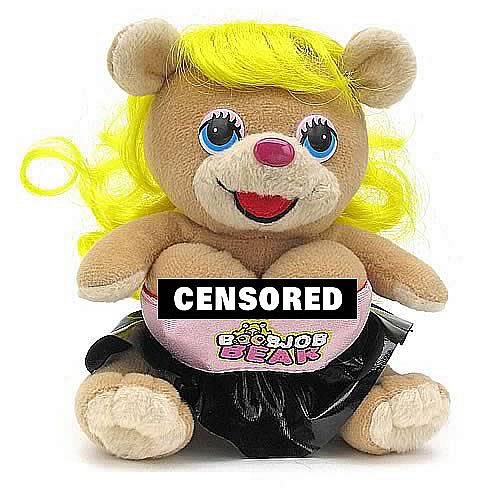 Boob Job Teddy Swear Bear Talking Plush